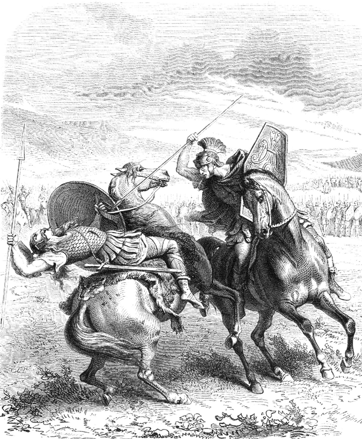 Courage Au Combat Ou Devant Un Ennemi Combat préliminaire de cavalerie – Alésia retrouvée